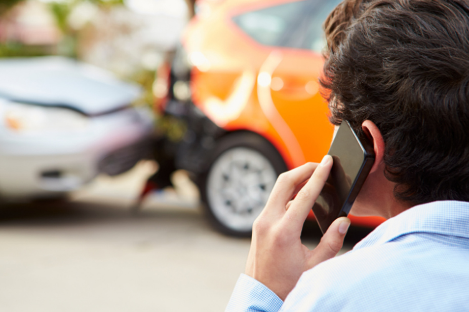man on phone with insurance agency